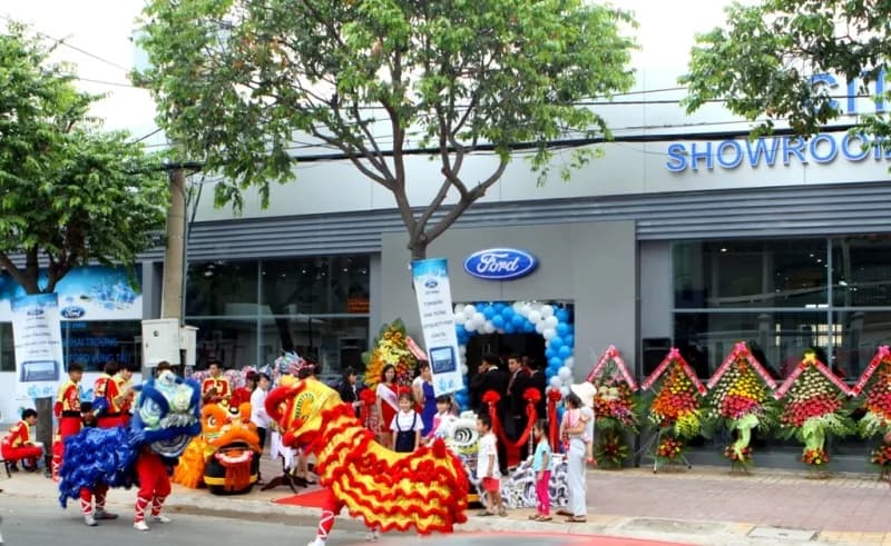 Showroom Vũng Tàu Ford trong mạng lưới thực tập của NSA