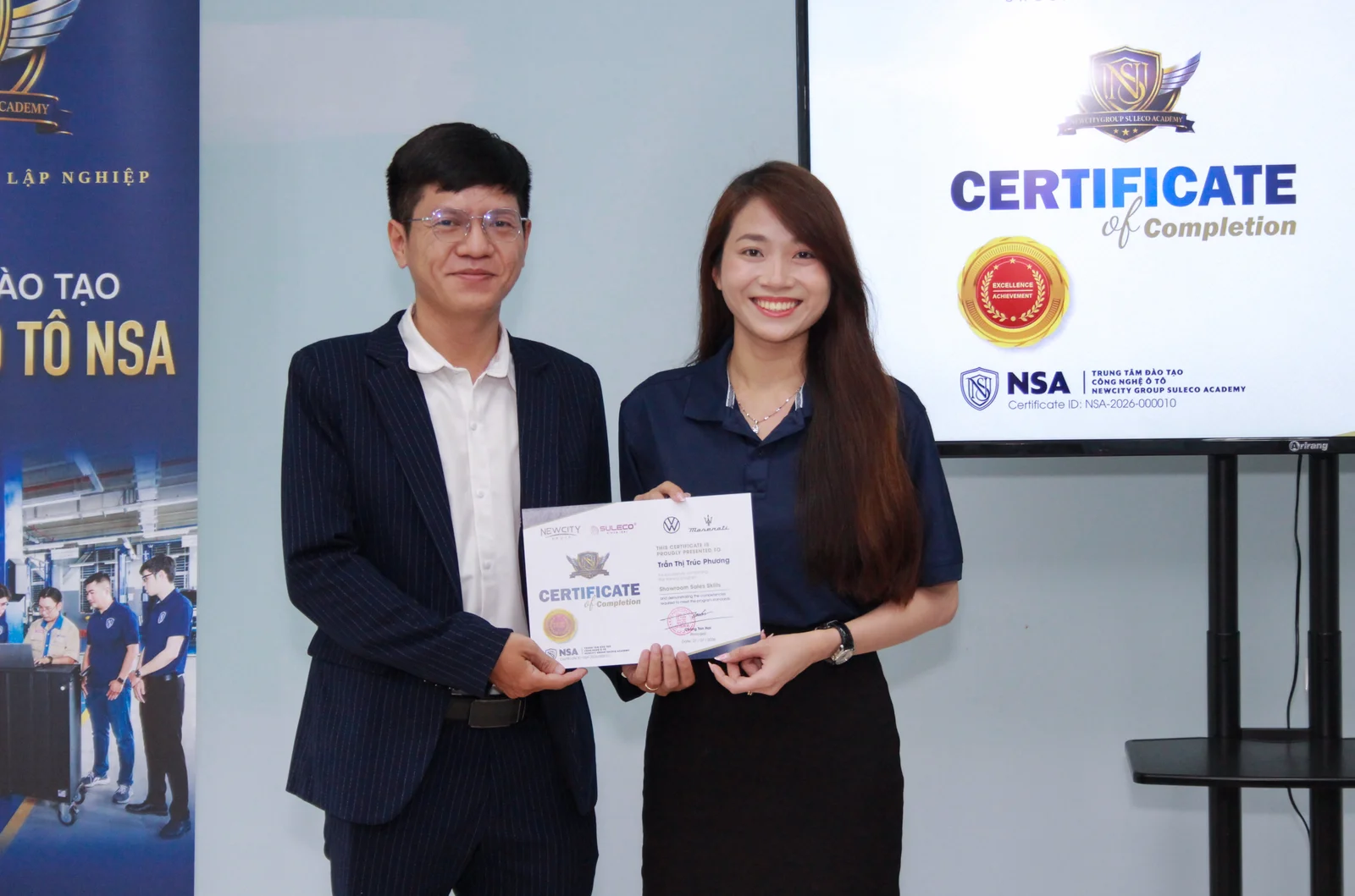 Lớp học lý thuyết tại Trung tâm Đào tạo Công nghệ Ô tô NSA - ảnh 2
