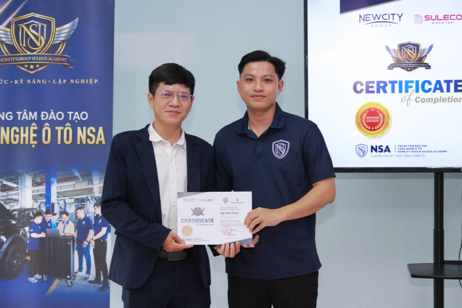 Lớp học lý thuyết tại Trung tâm Đào tạo Công nghệ Ô tô NSA - ảnh 3