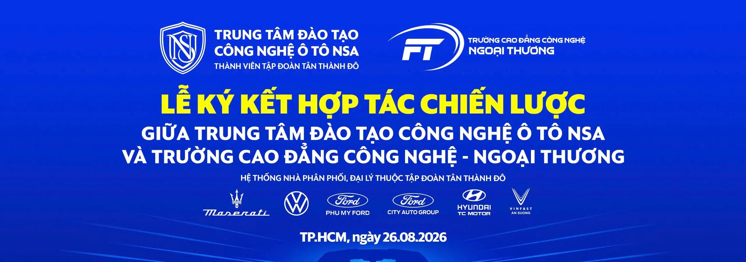 Lễ Ký Kết Hợp Tác Chiến Lược: NSA & Trường CĐ Công Nghệ – Ngoại Thương
